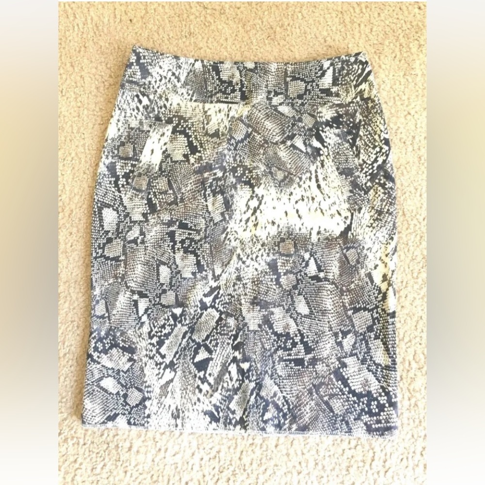 Sinequanone Snakeskin Print Pencil Skirt women's Sz 40